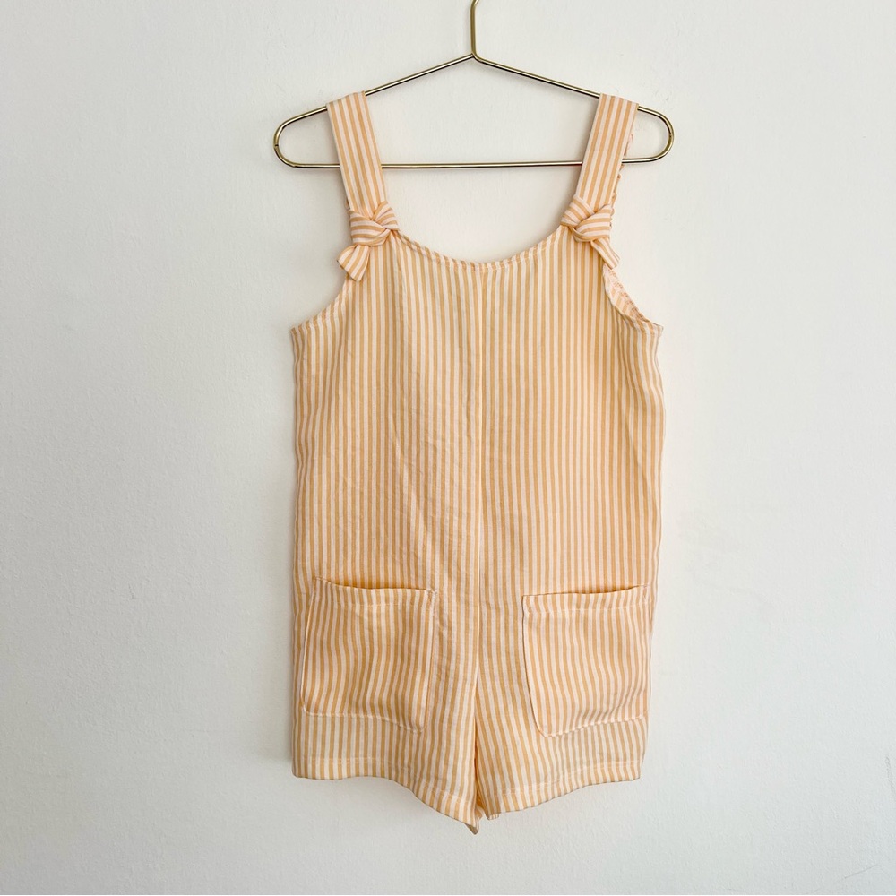 ART CLASS Striped Peach Kids Romper - xs